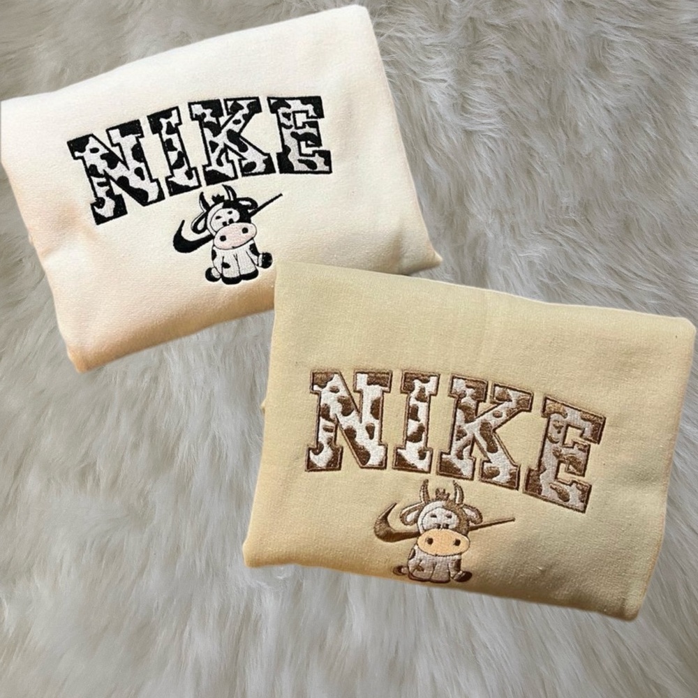 Moo Print Crewneck